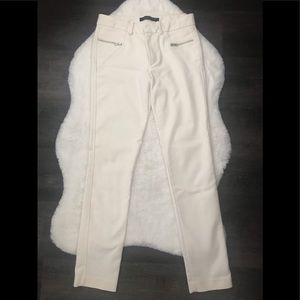Cream white zara pants xs